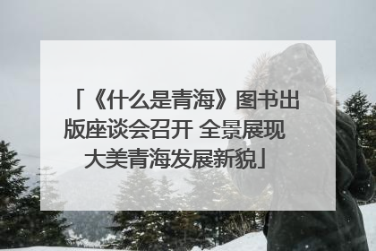 《什么是青海》图书出版座谈会召开 全景展现大美青海发展新貌