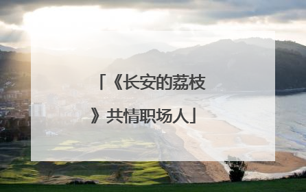 《长安的荔枝》共情职场人