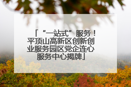 “一站式”服务！平顶山高新区创新创业服务园区党企连心服务中心揭牌