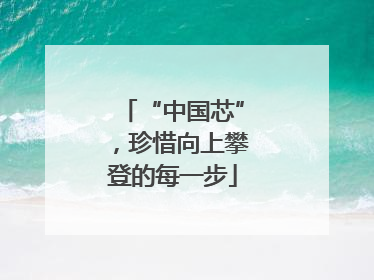 “中国芯”，珍惜向上攀登的每一步