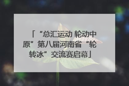 “总汇运动 轮动中原”第八届河南省“轮转冰”交流赛启幕