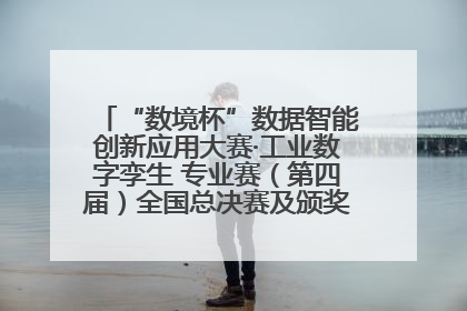 “数境杯”数据智能创新应用大赛·工业数字孪生 专业赛（第四届）全国总决赛及颁奖典礼成功举办