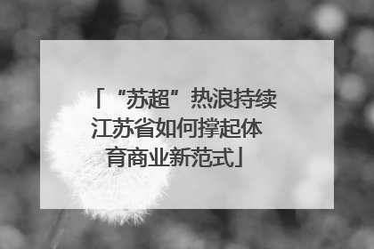 “苏超”热浪持续 江苏省如何撑起体育商业新范式