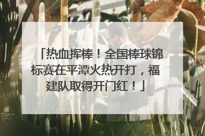 热血挥棒！全国棒球锦标赛在平潭火热开打，福建队取得开门红！