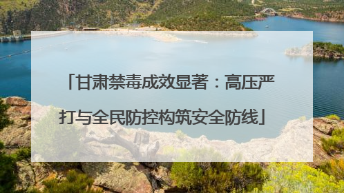 甘肃禁毒成效显著：高压严打与全民防控构筑安全防线