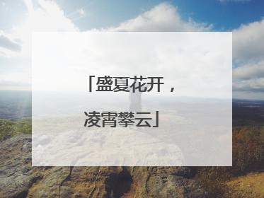 盛夏花开，凌霄攀云