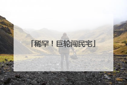稀罕！巨轮闯民宅