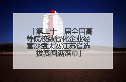 第二十一届全国高等院校数智化企业经营沙盘大赛江苏省选拔赛圆满落幕