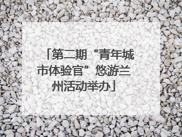 第二期“青年城市体验官”悠游兰州活动举办