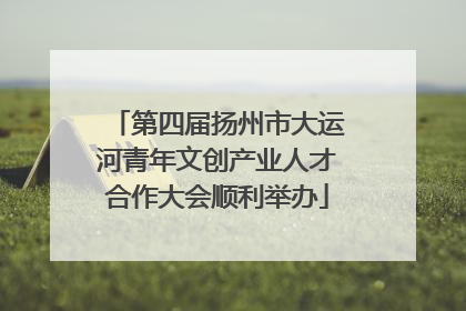 第四届扬州市大运河青年文创产业人才合作大会顺利举办