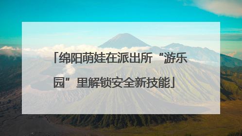绵阳萌娃在派出所“游乐园”里解锁安全新技能