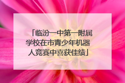 临汾一中第一附属学校在市青少年机器人竞赛中喜获佳绩