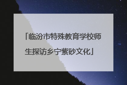临汾市特殊教育学校师生探访乡宁紫砂文化