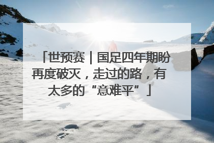 世预赛｜国足四年期盼再度破灭，走过的路，有太多的“意难平”