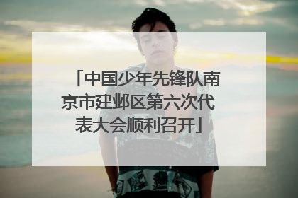 中国少年先锋队南京市建邺区第六次代表大会顺利召开