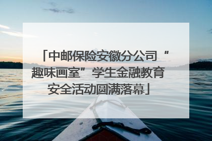 中邮保险安徽分公司“趣味画室”学生金融教育安全活动圆满落幕
