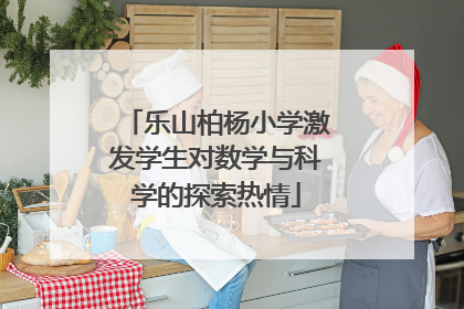乐山柏杨小学激发学生对数学与科学的探索热情