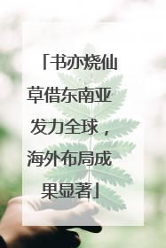 书亦烧仙草借东南亚发力全球，海外布局成果显著