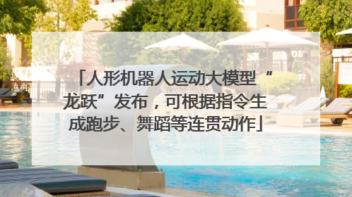 人形机器人运动大模型“龙跃”发布，可根据指令生成跑步、舞蹈等连贯动作