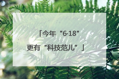 今年“6·18”更有“科技范儿”
