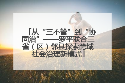 从“三不管”到“协同治”——罗平联合三省（区）邻县探索跨域社会治理新模式