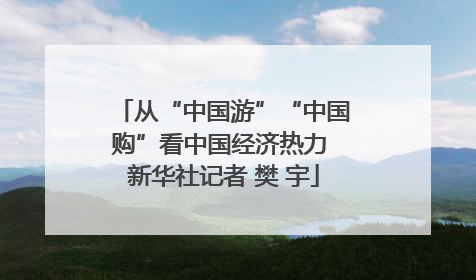 从“中国游”“中国购”看中国经济热力 新华社记者 樊 宇