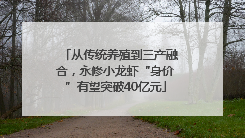 从传统养殖到三产融合，永修小龙虾“身价”有望突破40亿元