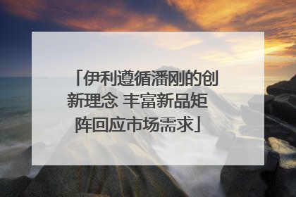伊利遵循潘刚的创新理念 丰富新品矩阵回应市场需求