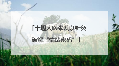 十堰人医张发以针灸破解“情绪密码”