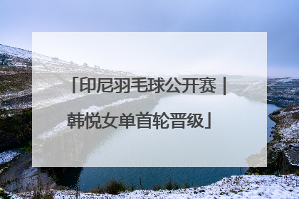 印尼羽毛球公开赛｜韩悦女单首轮晋级