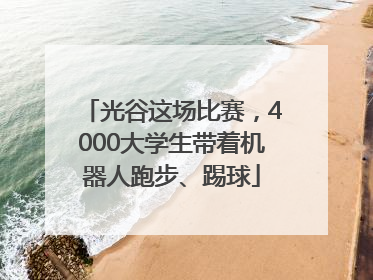 光谷这场比赛，4000大学生带着机器人跑步、踢球