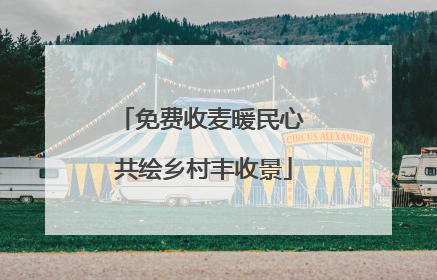 免费收麦暖民心 共绘乡村丰收景
