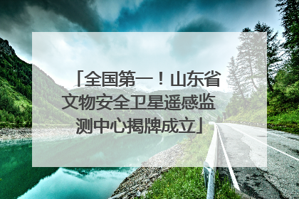 全国第一！山东省文物安全卫星遥感监测中心揭牌成立