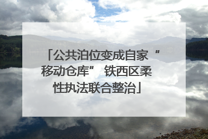 公共泊位变成自家“移动仓库” 铁西区柔性执法联合整治