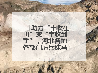 助力“丰收在田”变“丰收到手”，河北各地各部门厉兵秣马迎战“三夏”