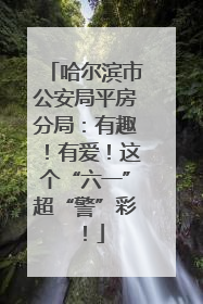 哈尔滨市公安局平房分局：有趣！有爱！这个“六一”超“警”彩！