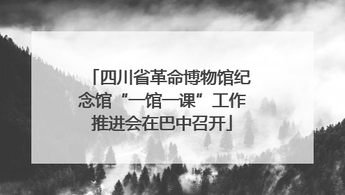 四川省革命博物馆纪念馆“一馆一课”工作推进会在巴中召开