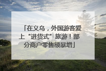 在义乌，外国游客爱上“进货式”旅游！部分商户零售额暴增