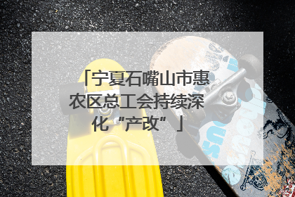 宁夏石嘴山市惠农区总工会持续深化“产改”