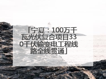 宁夏：100万千瓦光伏复合项目330千伏输变电工程线路全线贯通