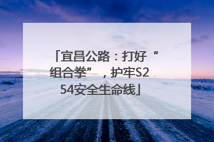 宜昌公路：打好“组合拳”，护牢S254安全生命线