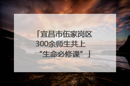 宜昌市伍家岗区300余师生共上“生命必修课”