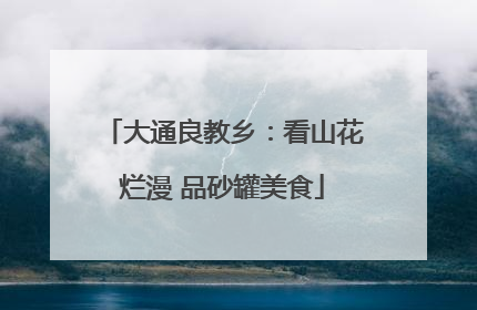 大通良教乡：看山花烂漫 品砂罐美食