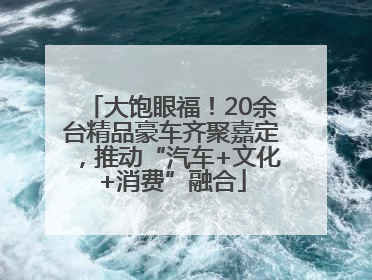 大饱眼福！20余台精品豪车齐聚嘉定，推动“汽车+文化+消费”融合