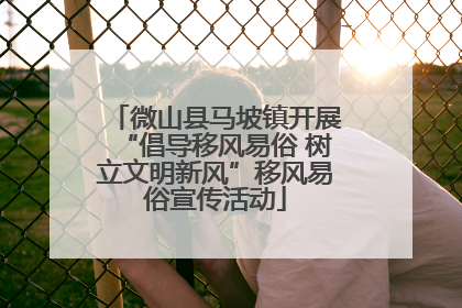 微山县马坡镇开展“倡导移风易俗 树立文明新风”移风易俗宣传活动
