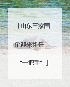 山东三家国企迎来新任 “一把手”