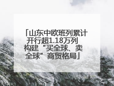 山东中欧班列累计开行超1.18万列 构建“买全球、卖全球”商贸格局