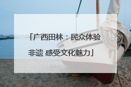 广西田林：民众体验非遗 感受文化魅力