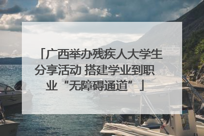 广西举办残疾人大学生分享活动 搭建学业到职业“无障碍通道”