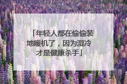 年轻人都在偷偷装地暖机了，因为湿冷才是健康杀手